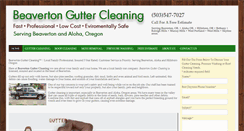 Desktop Screenshot of beavertonguttercleaning.com