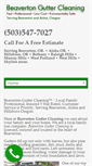 Mobile Screenshot of beavertonguttercleaning.com